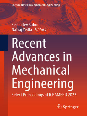 cover image of Recent Advances in Mechanical Engineering